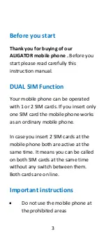 Preview for 3 page of ALIGATOR S5060 Duo 4-core IPS Quick Manual