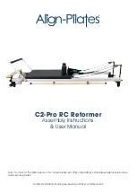 Align-Pilates C2-Pro RC Reformer Assembly Instructions & User Manual preview