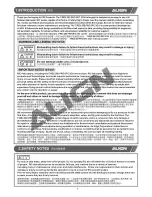 Preview for 2 page of Align T-REX 250PRO DFC KX019011T Instruction Manual