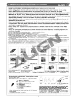 Preview for 4 page of Align T-REX 600ESP Instruction Manual