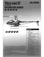 Align Trex 250 SE KX019005T Instruction Manual preview