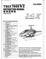 Align TREX 700E V2 Instruction Manual предпросмотр