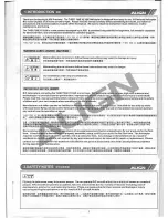 Preview for 2 page of Align TREX 700E V2 Instruction Manual