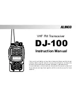 Preview for 2 page of Alinco DJ-100 Instruction Manual