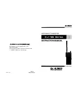 Alinco DJ-162 Series Instruction Manual preview