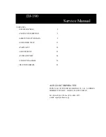 Alinco DJ-190 Service Manual preview