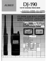 Alinco DJ-190 Specifications preview