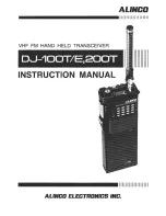 Alinco DJ-200T Instruction Manual preview