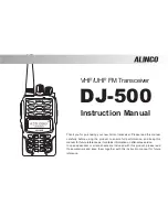 Preview for 2 page of Alinco DJ-500 Instruction Manual