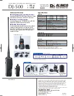 Preview for 2 page of Alinco DJ-500E Specifications