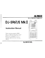 Alinco DJ-596E MK II Instruction Manual preview