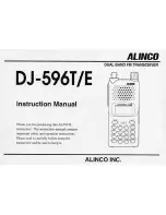 Alinco DJ-596E Instruction Manual preview