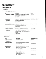 Alinco DJ-C1T Adjustment Manual preview