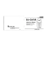 Alinco DJ-C6E Instruction Manual preview