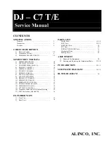 Alinco DJ - C7 T Service Manual preview