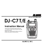 Alinco DJ-C7E Instruction Manual предпросмотр