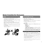 Предварительный просмотр 5 страницы Alinco DJ-C7E Instruction Manual