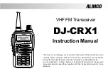 Preview for 2 page of Alinco DJ-CRX1 Instruction Manual