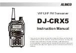 Preview for 1 page of Alinco DJ-CRX5 Instruction Manual