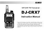 Alinco DJ-CRX7 Instruction Manual preview