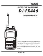 Alinco DJ-FX446 Instruction Manual preview