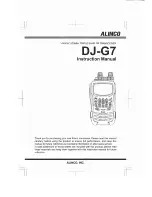 Alinco DJ-G7 Instruction Manual preview