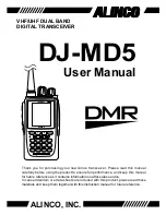 Alinco DJ-MD5 User Manual preview