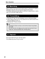 Preview for 20 page of Alinco DJ-MD5 User Manual