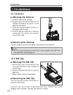 Предварительный просмотр 12 страницы Alinco DJ-NX40T Instruction Manual