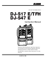 Предварительный просмотр 1 страницы Alinco DJ-S17 E Instruction Manual