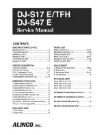 Предварительный просмотр 1 страницы Alinco DJ-S17 E Service Manual