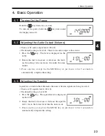 Preview for 23 page of Alinco DJ-V17E Instruction Manual