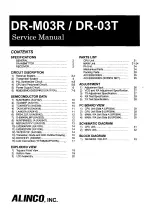 Alinco DR-03T Service Manual preview