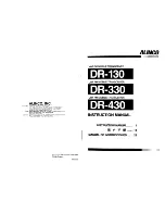 Alinco DR-130 Instruction Manual preview