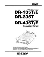 Alinco DR-135E Instruction Manual предпросмотр