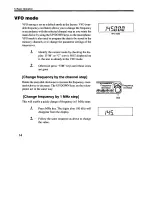 Предварительный просмотр 16 страницы Alinco DR-135E Instruction Manual