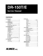 Alinco DR-150T Service Manual предпросмотр