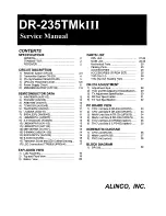 Preview for 1 page of Alinco DR-235 TMk III Service Manual