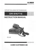 Alinco DR-510E Instruction Manual preview