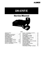 Alinco DR-570T/E Service Manual preview