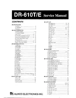 Alinco DR-61 OT/E Service Manual preview