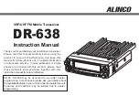 Preview for 1 page of Alinco DR-638 Instruction Manual