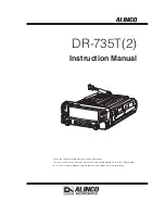 Preview for 1 page of Alinco DR-735T(2) Instruction Manual