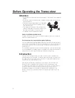 Preview for 6 page of Alinco DR-735T(2) Instruction Manual