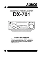 Preview for 1 page of Alinco DX-701 Instruction Manual