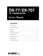 Alinco DX-707 Service Manual preview