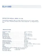 Preview for 2 page of Alinco ELH-24B Instruction Manual