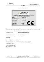 Предварительный просмотр 5 страницы Alitrak DTRAK 300 User And Maintenance Manual