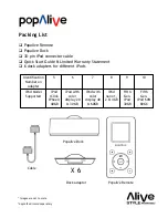 Предварительный просмотр 6 страницы Alive Popalive Quick Start Manual & User Manual