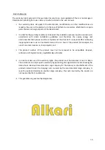 Preview for 14 page of Alkari ALK-B-1000 Instruction Manual